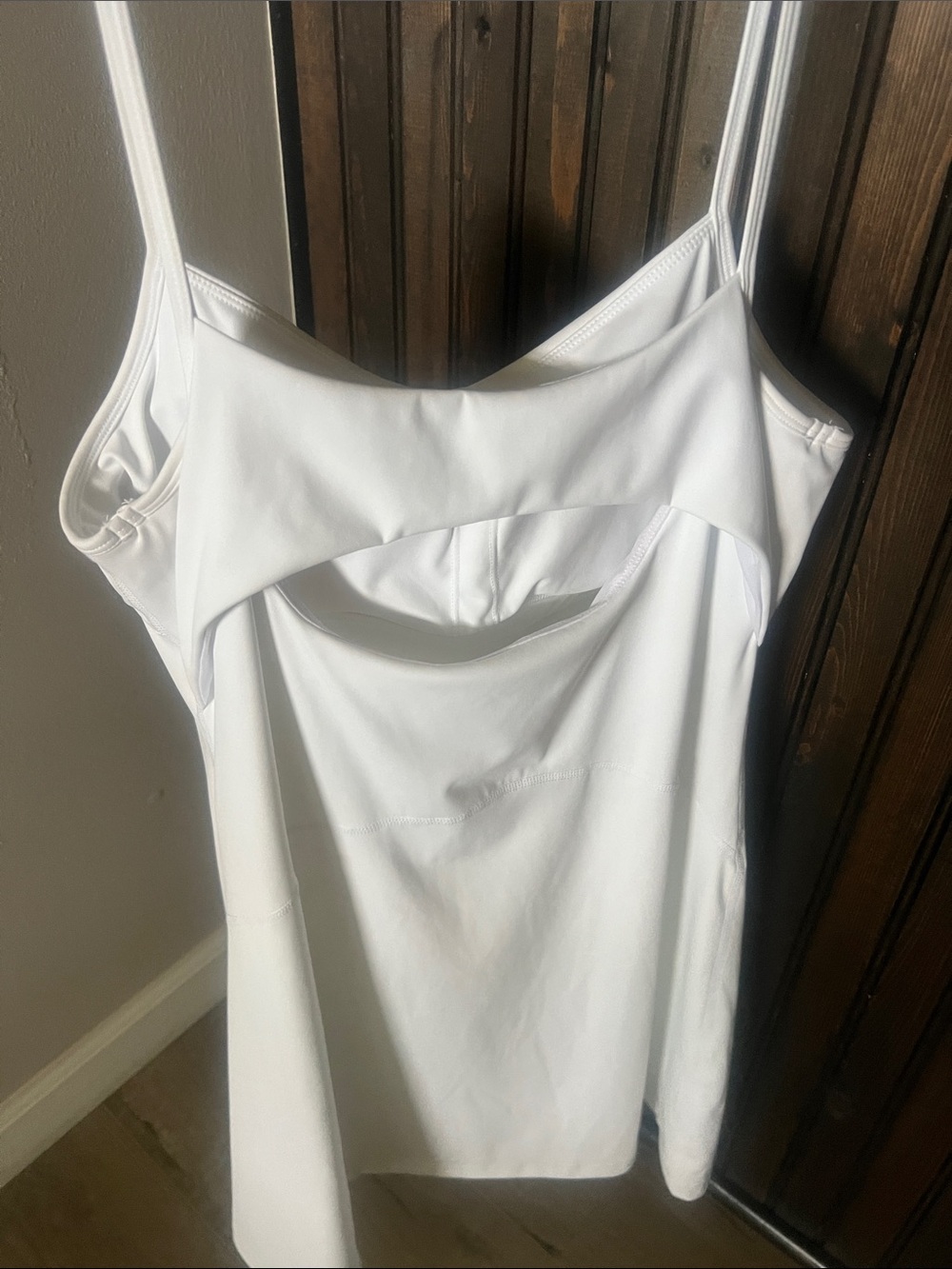Amazon White Spaghetti Strap Dress